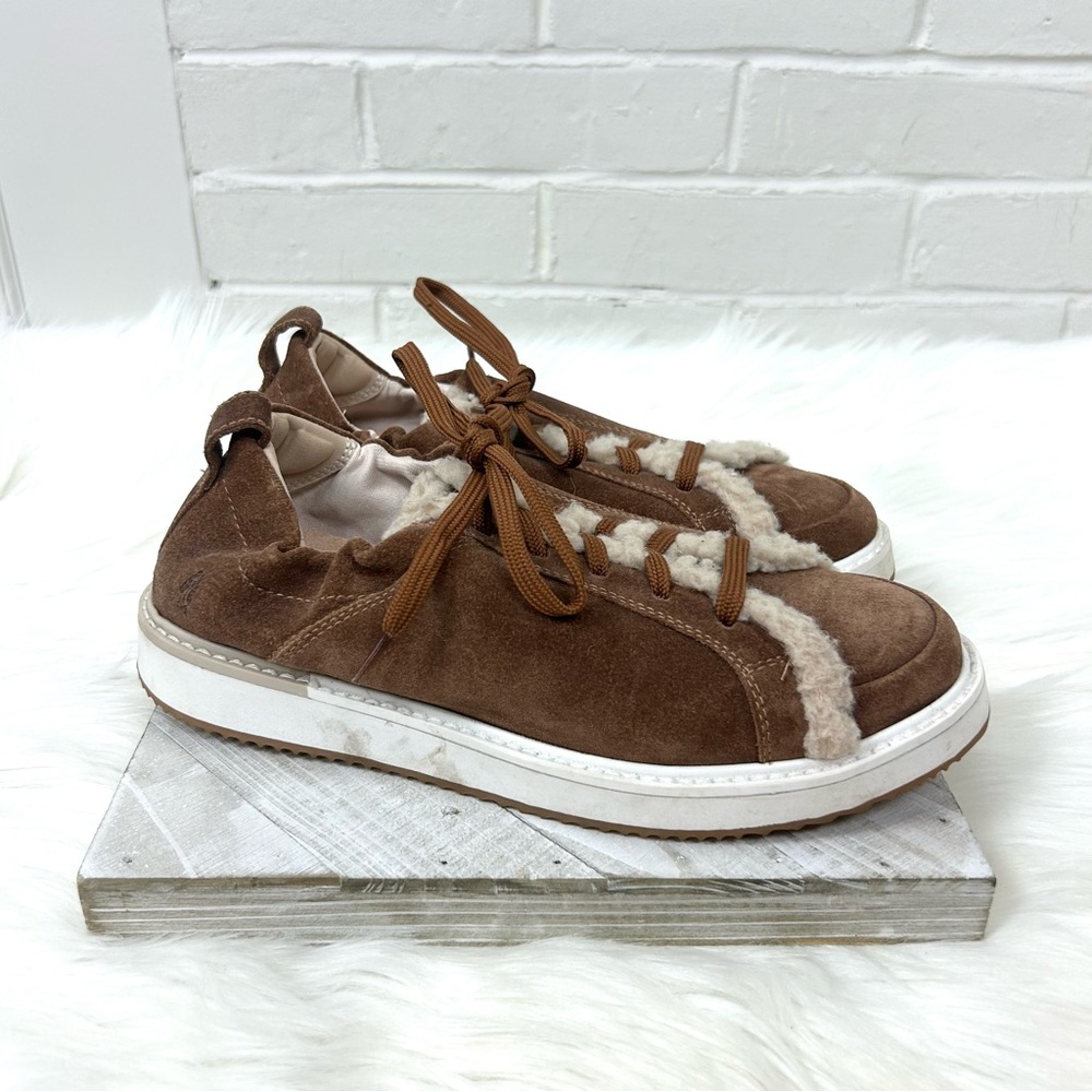 Hush Puppies Bounce Plus Faux Suede Sherpa Casual Sneakers Size 8
